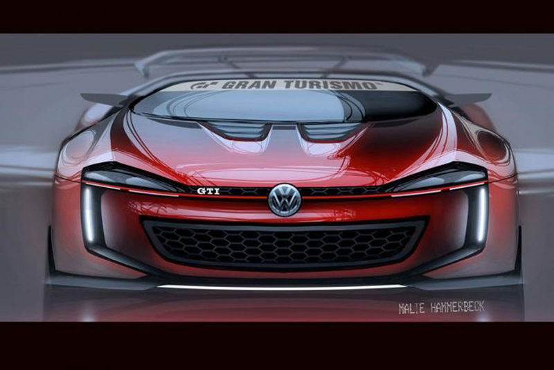 Illustration for article titled VW's Golf GTI Gran Turismo Vision Concept Is A Hot Hatch From 2050